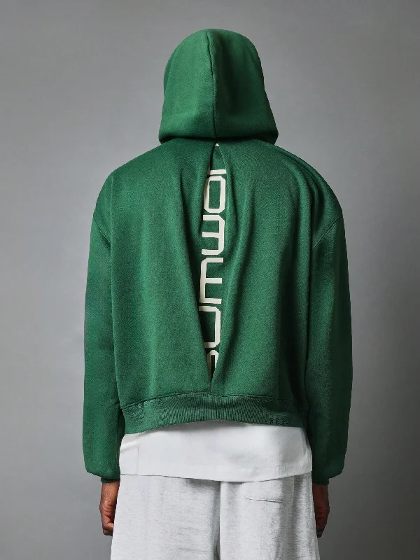Now Available Regular Fit Overhead Hoodie With Back Graphic Print