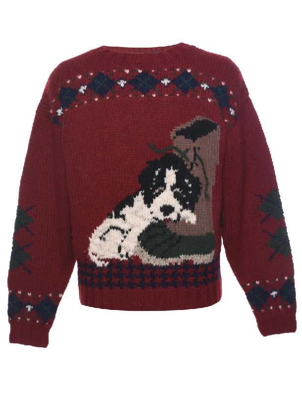 Price Cut Wool Woolrich Jumper - L