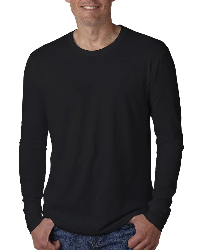 New Arrival Next Level Mens Premium Long Sleeve Tee | Black