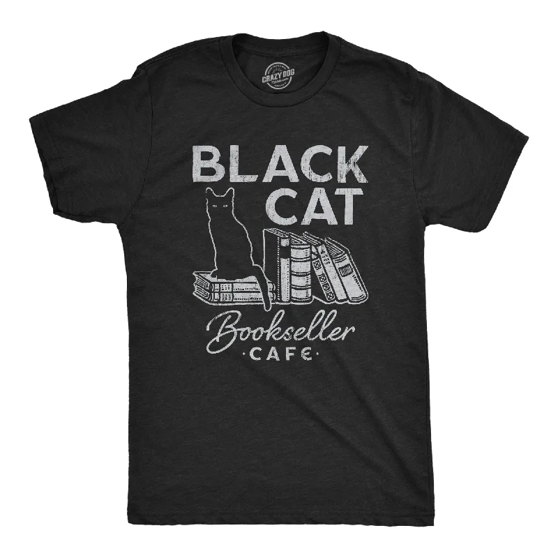 Weekend Savings Bonanza Black Cat Bookseller Cafe Men's T Shirt