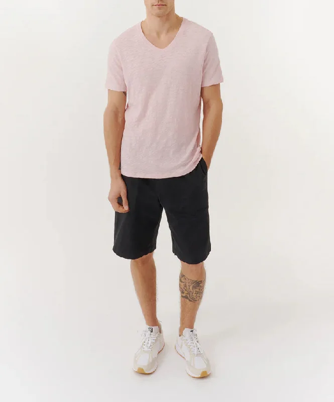 Weekend Bargains to Grab Cotton Twill Pull-On Shorts - Black