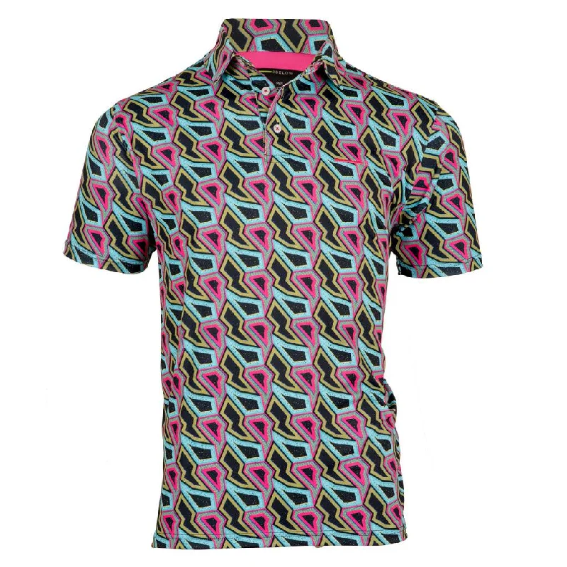 Overstock BLACK PINK MEN'S GOLF T-SHIRT