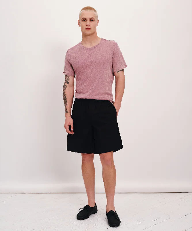 Weekend Bargains to Cherish Superfine Twill Boxer Shorts - Black