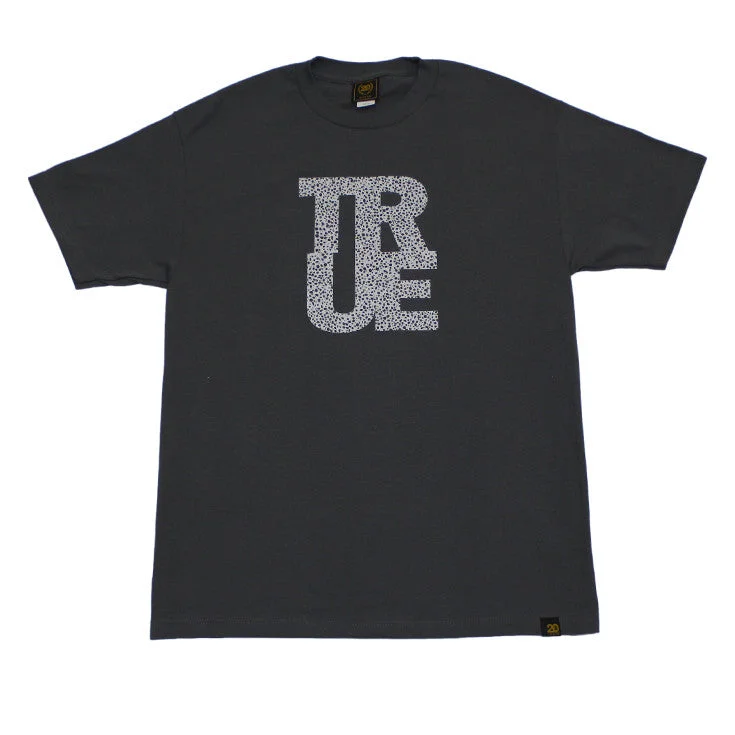 Friends and Family Sale Mens True Logo Safari T-Shirt Charcoal