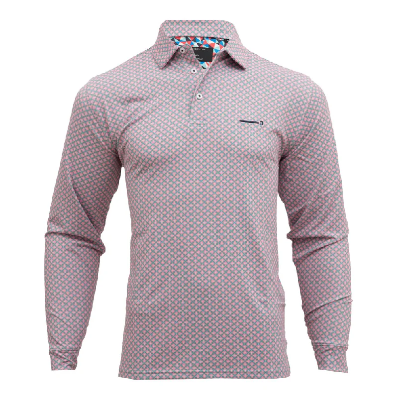 Crazy Deals CRIMSON & CLOVER MEN'S FULL SLEEVE GOLF T-SHIRT