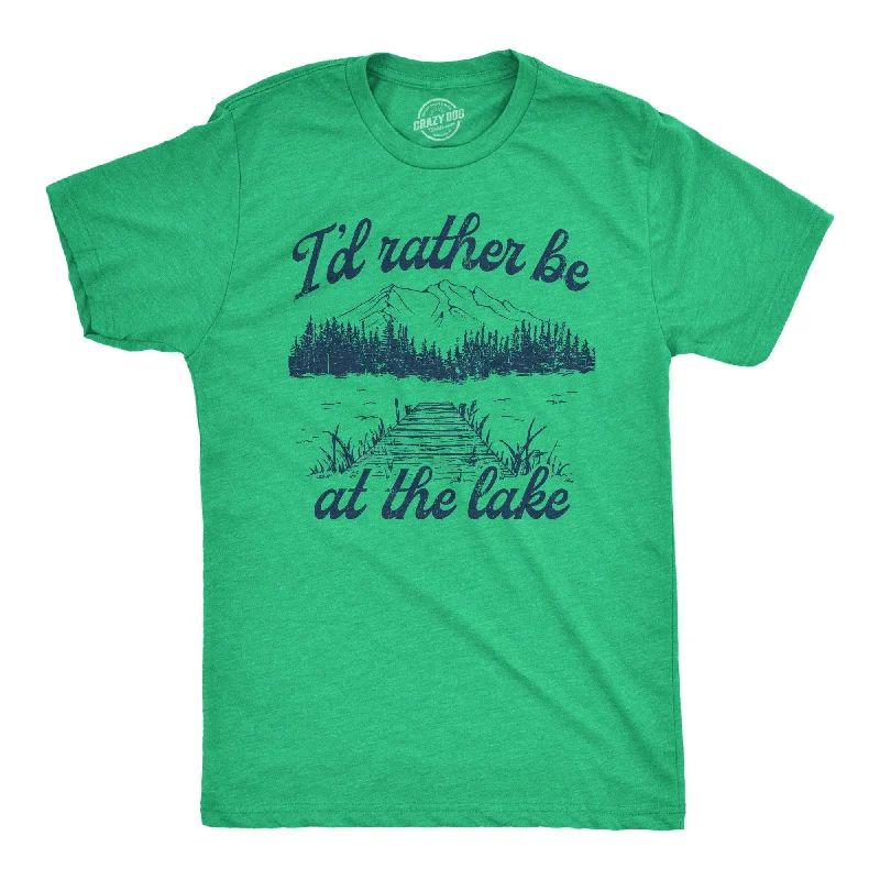 Weekend Offers That Impress Id Rather Be At The Lake Men's T Shirt