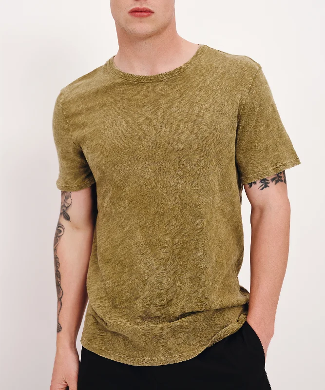 Weekend Offers That Please Slub Jersey with Chroma Wash Short Sleeve Crew Neck Tee - Juniper