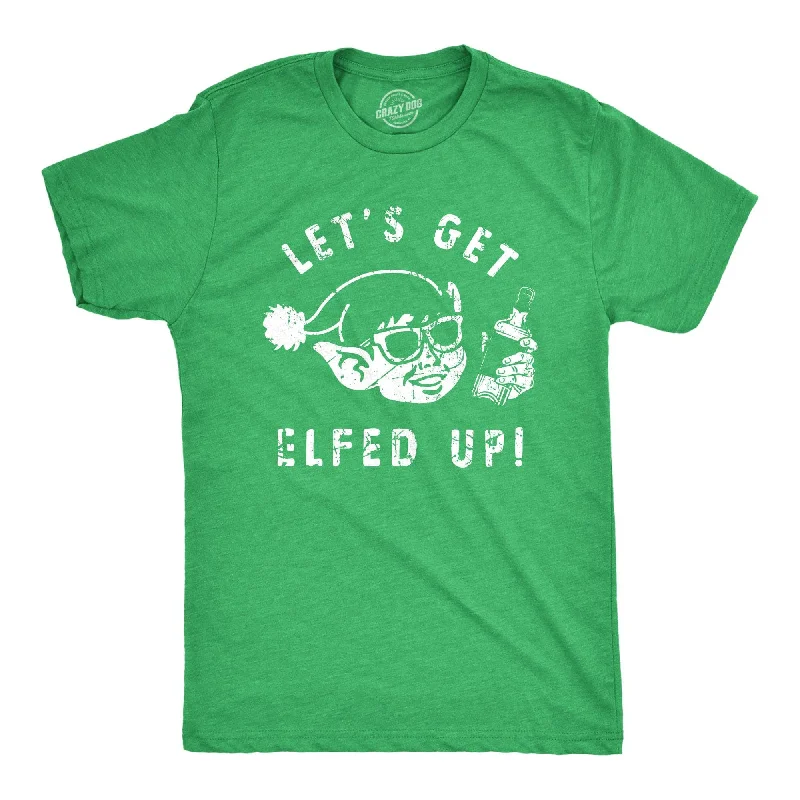 Weekend Savings Spectacle Lets Get Elfed Up Men's T Shirt