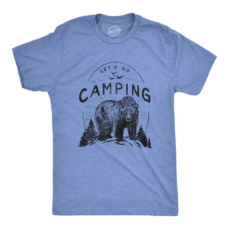 Unmissable Offer Let's Go Camping Men's T Shirt