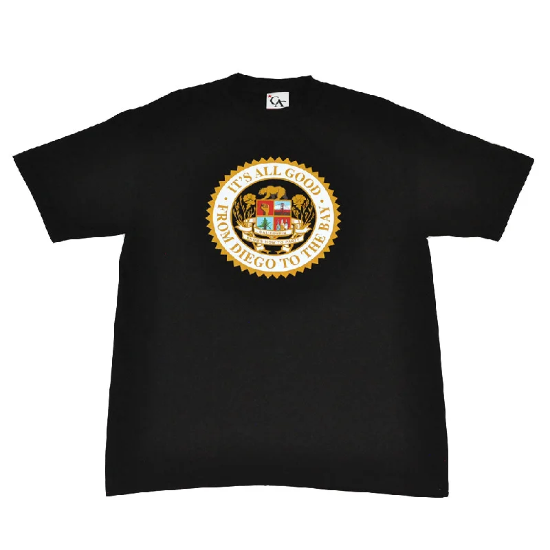 Fantastic Offers Mens Cali Assembly Seal T-Shirt Black