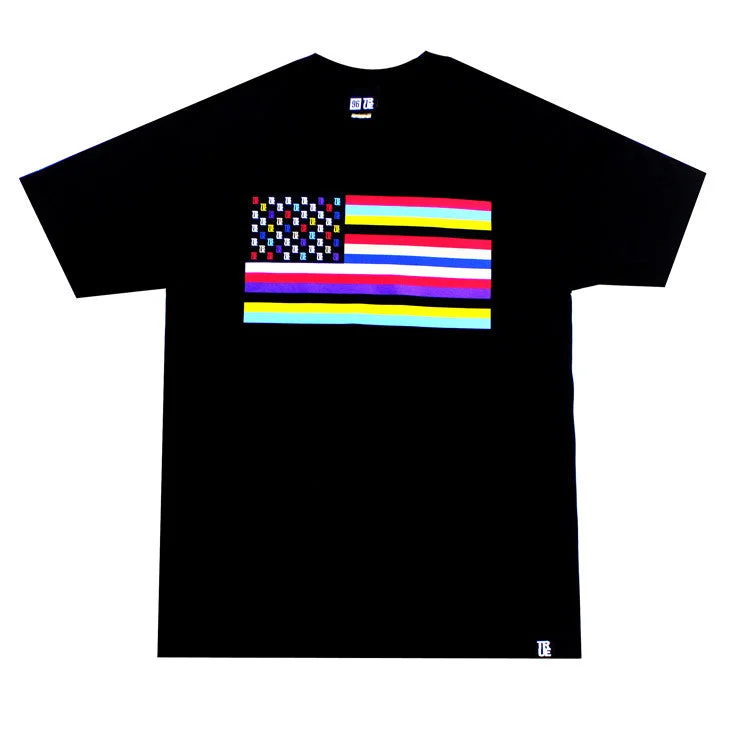 Super Sale True Mens Flag 2 T-Shirt Black