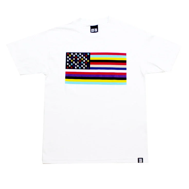 Super Deal True Mens Flag 2 T-Shirt White