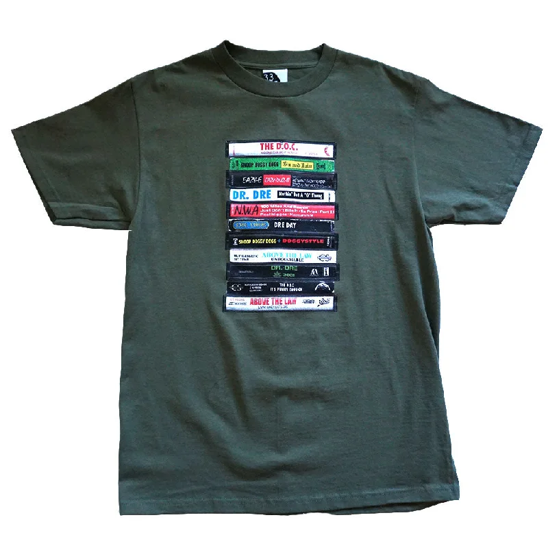 Deep Savings Mens Ongaku Dre Day T-Shirt Olive