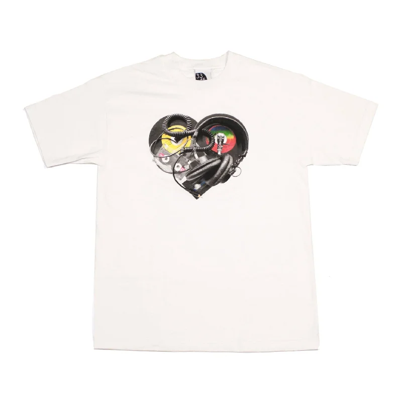 Clearance Sale Mens Ongaku In Love T-Shirt White