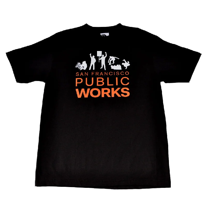 Holiday Sale Mens SFCA Public Works T-Shirt Black
