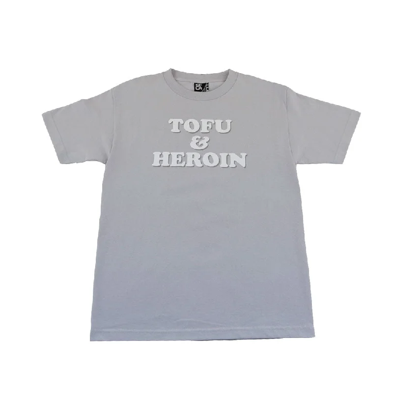 Overstock Clearance Mens SFCA Tofu & Heroin T-Shirt Silver
