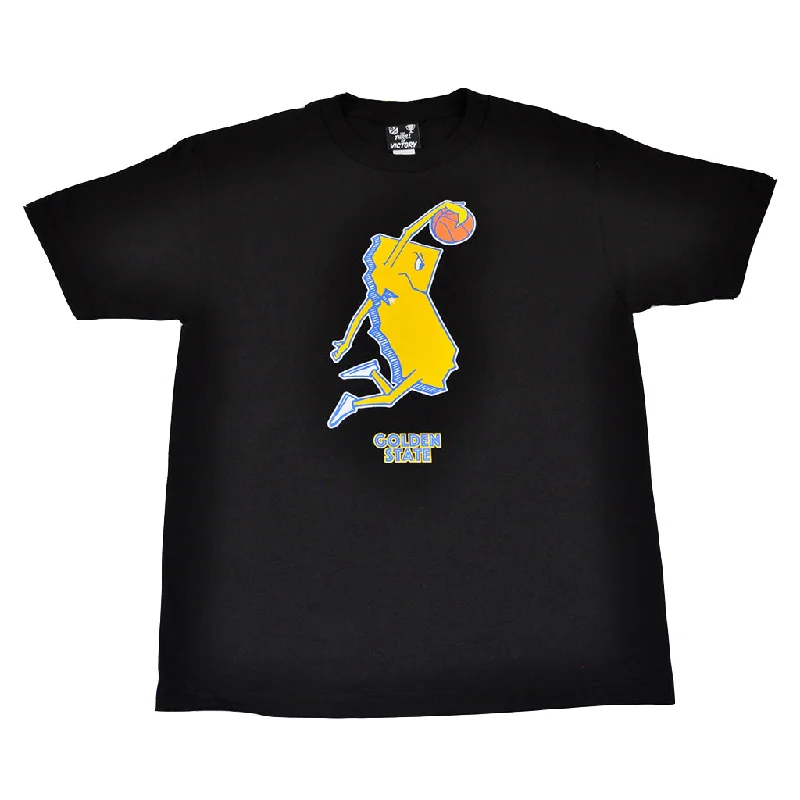 Midnight Madness Mens Thrill Of Victory Golden State T-Shirt Black