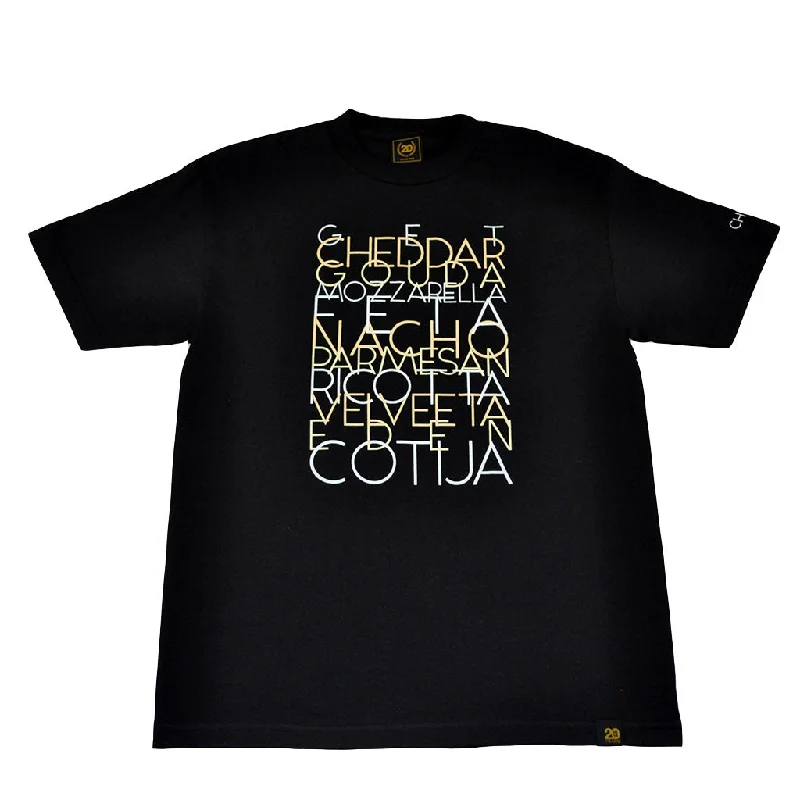 Stock Clearance Mens True Cheese T-Shirt Black