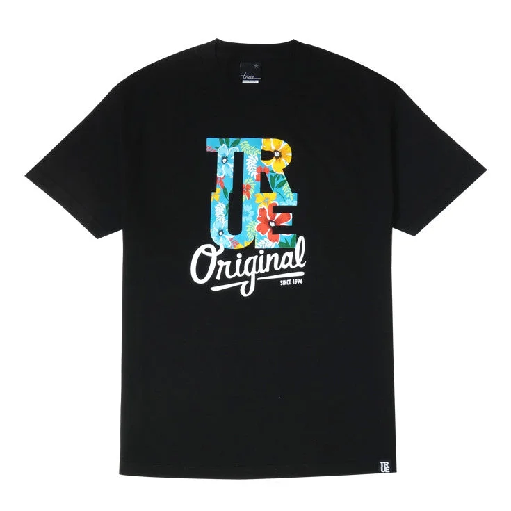 Weekend Specials to Savor Mens True Floral T-Shirt Black