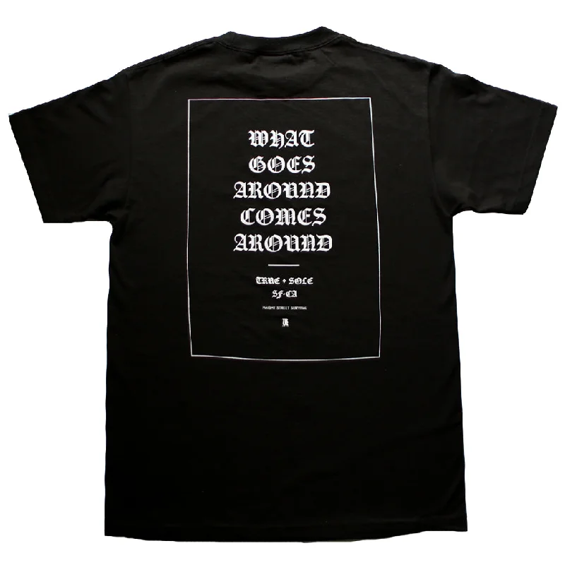 The Best Deal Mens True Goes Around T-Shirt Black