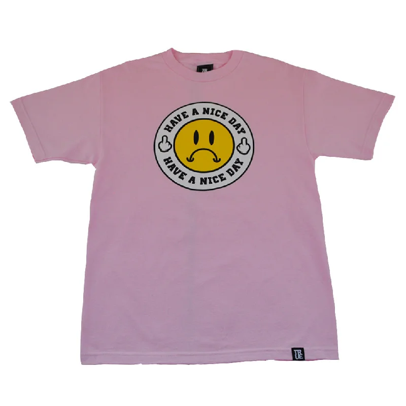 Overstock Mens True Have A Nice Day T-Shirt Pink