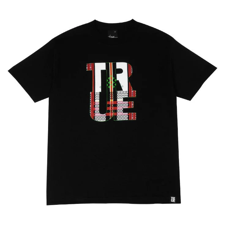 Super Bargain Mens True Ifugao T-Shirt Black/Red/Green