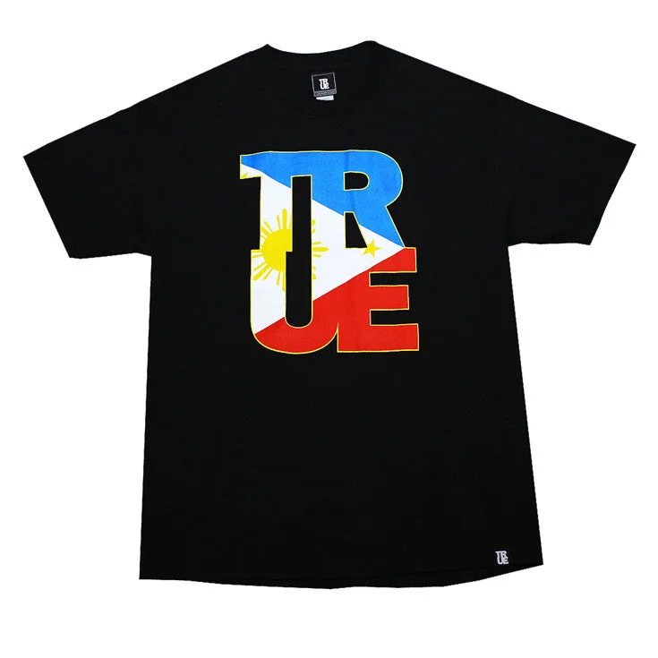 Discount Deals Mens True Logo Fill Pinoy T-Shirt Black