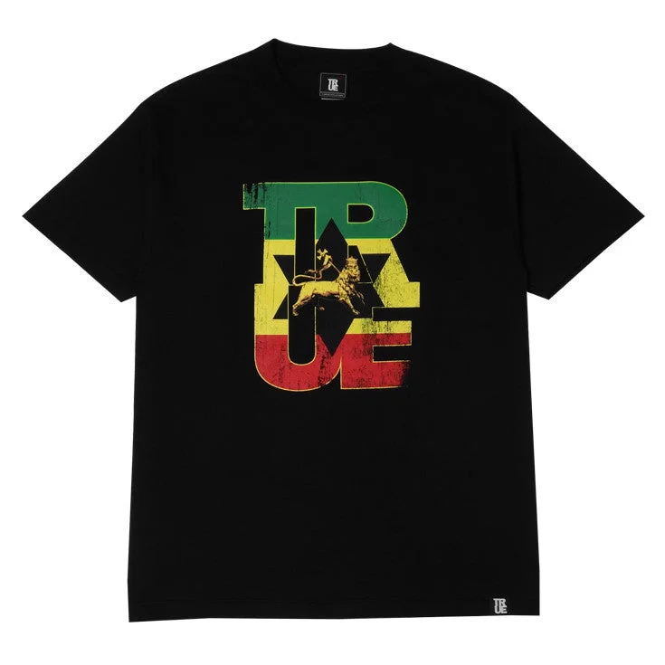 Exclusive Deal Mens True Logo Lion T-Shirt Black