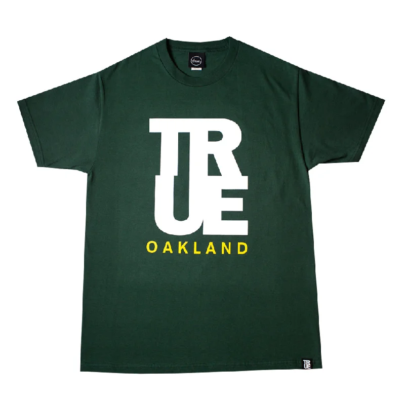 Clearance Items Men's True Logo Oakland T-Shirt Green