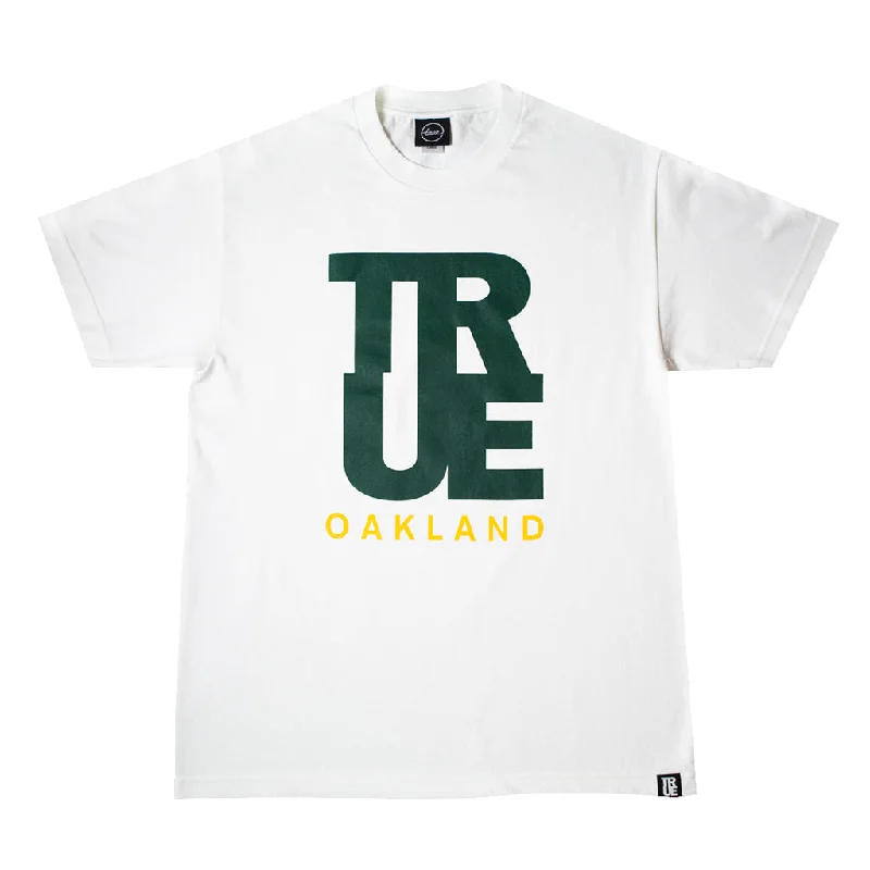 Big Savings Men's True Logo Oakland T-Shirt White