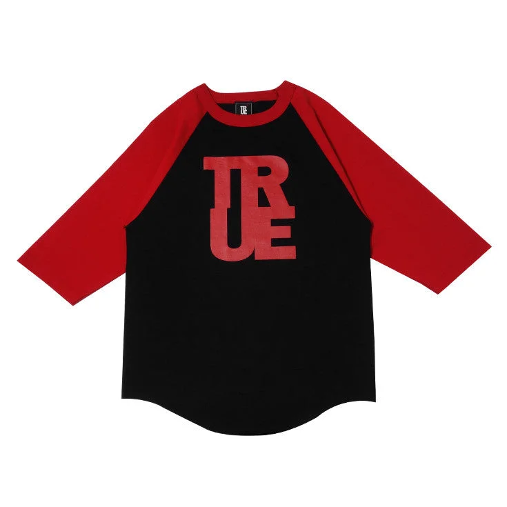 Today's Special Mens True Logo Raglan T-Shirt Black/Red