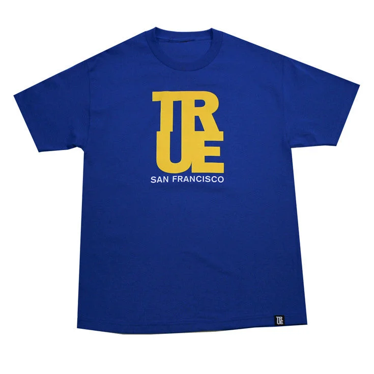 Buy Now Mens True Logo SF T-Shirt Royal / Yellow
