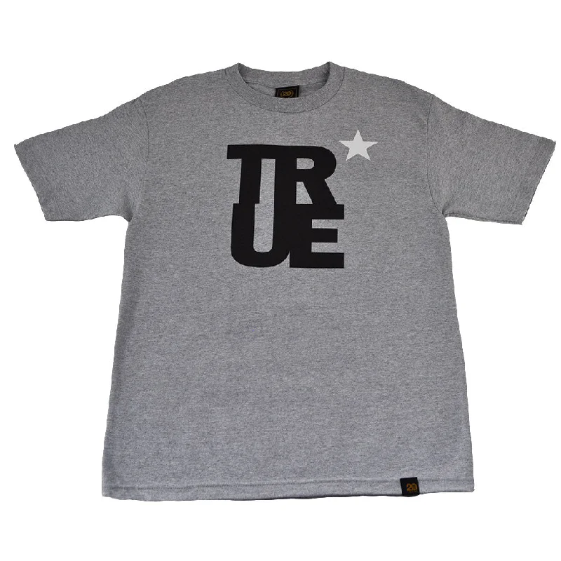 Exclusive Deal Mens True Logo Star T-Shirt Heather