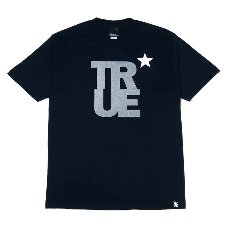 Savings Event Mens True Logo Star T-Shirt Navy/3M