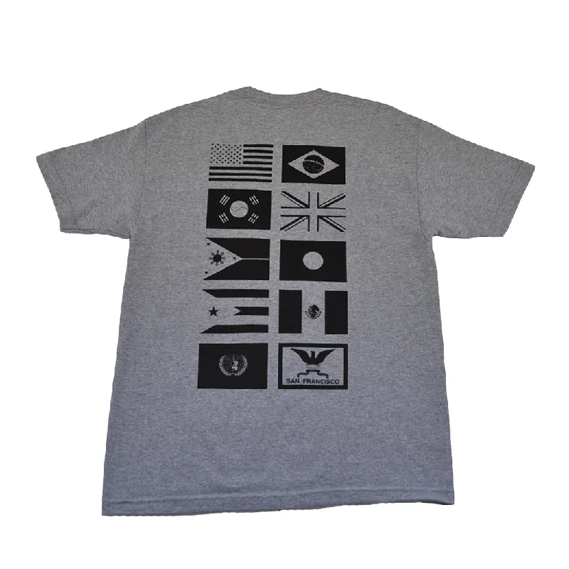 Weekend Deals That Impress Mens True Nations Pocket T-Shirt Heather Grey