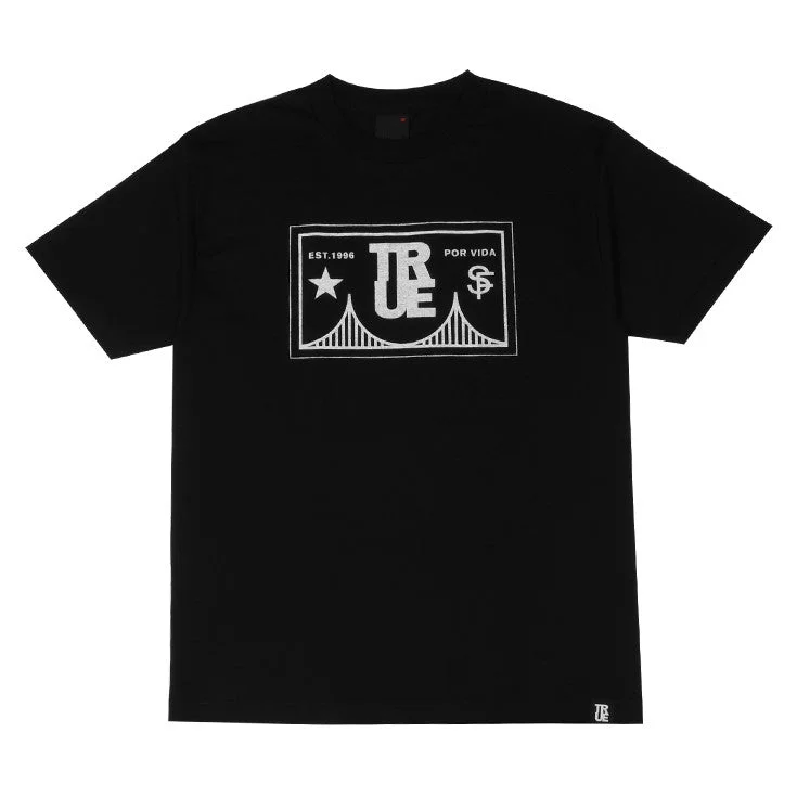Shop the Weekend Away Mens True Por Vida T-Shirt Black