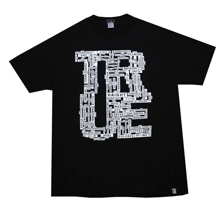 Savings Alert Men's True Street Signs T-Shirt Black
