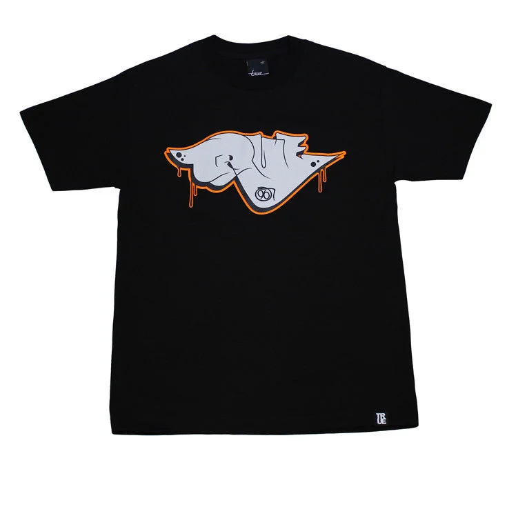 Discount Days Mens True Throwie T-Shirt Black