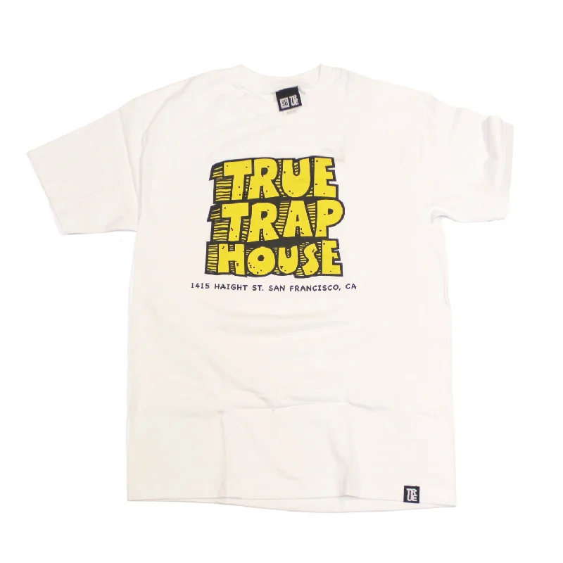 Year-End Sale Mens True Trap House T-Shirt White