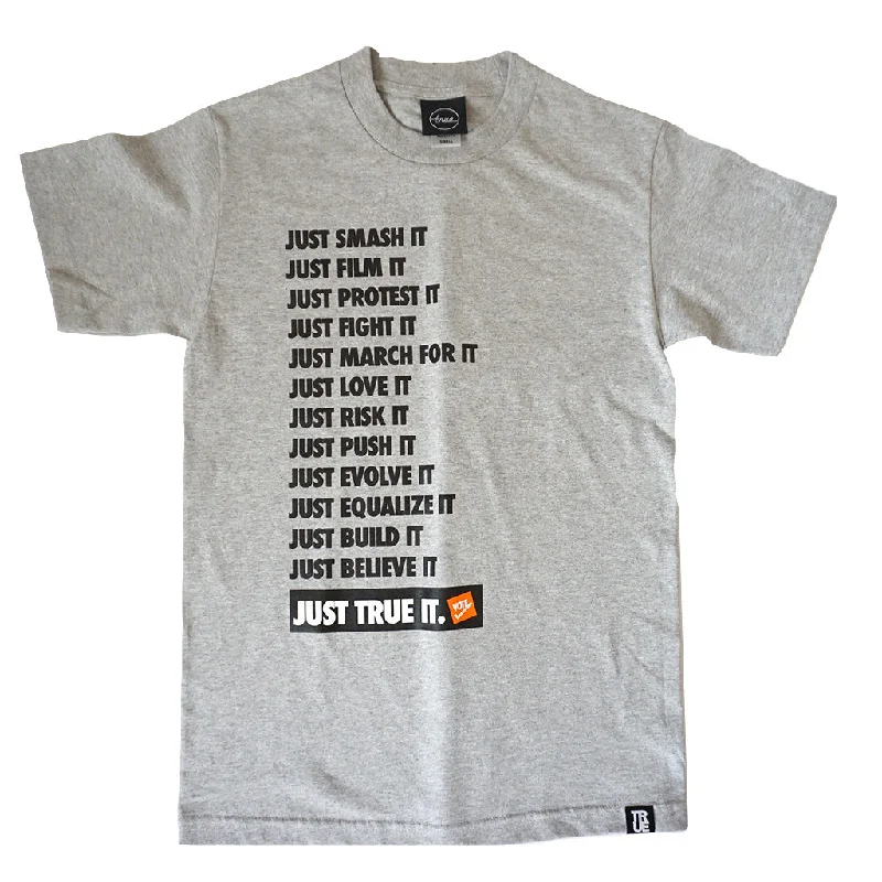 Can't Resist Mens True VOTE T-Shirt Heather Grey