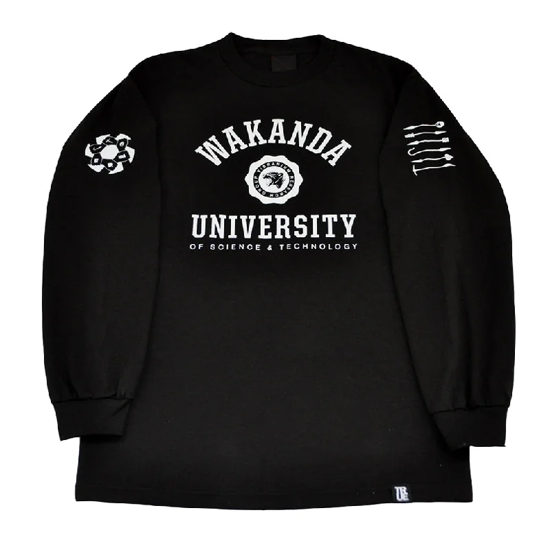 Big Discounts Mens True Wakanda U Long Sleeve T-Shirt Black
