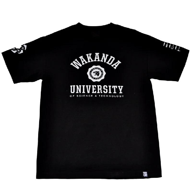 Weekend Bargains to Relish Mens True Wakanda U T-Shirt Black