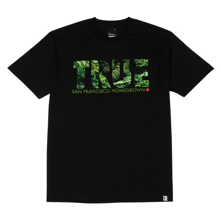 Don't Delay Mens True Weed T-Shirt Black