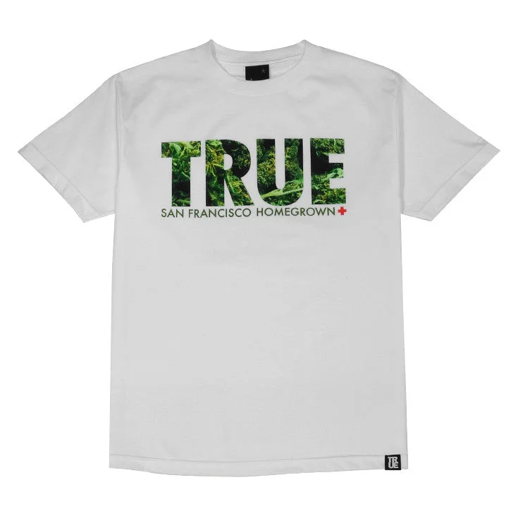 Crazy Deal Mens True Weed T-Shirt White