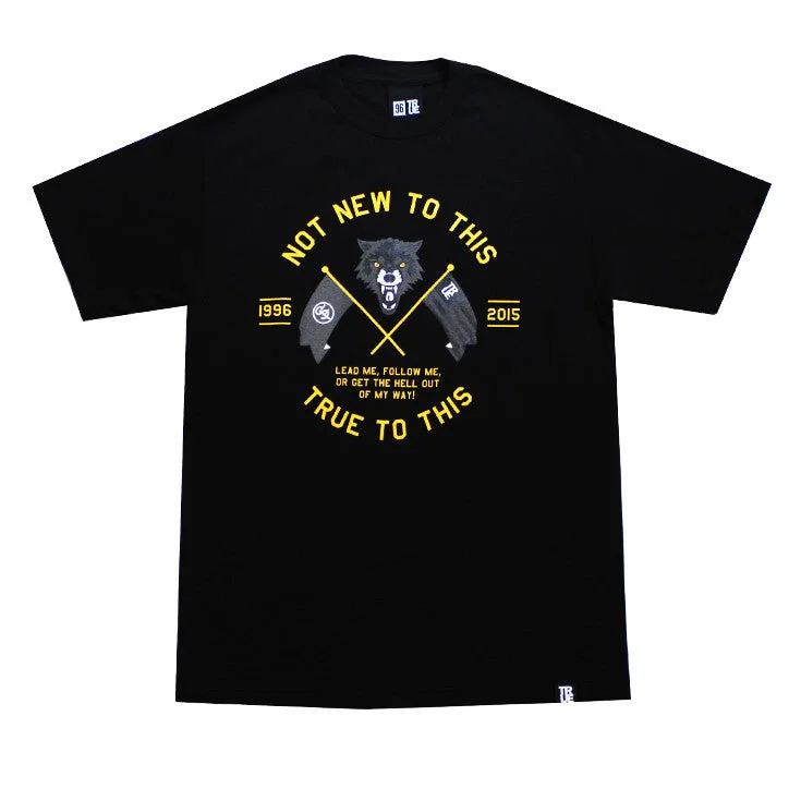 Stock Clearance Mens True Wolves T-Shirt Black
