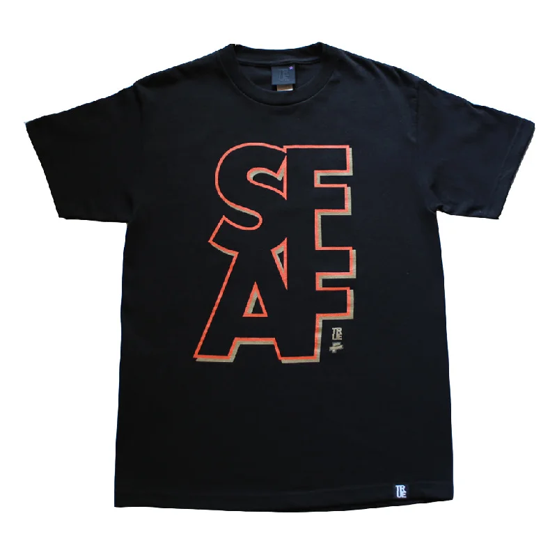 Can't Beat Mens True x The F-word S.F.A.F T-Shirt Black