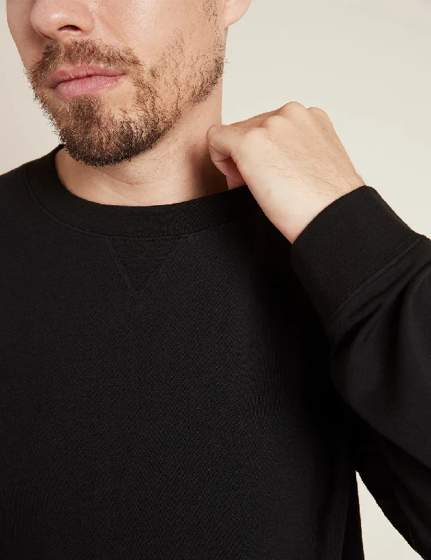 Weekend Bargains to Snag Men's Weekend Crew Pullover - Black
