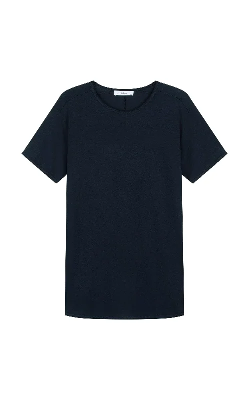 Now or Never ORTEGA SLUB TEE - NAVY