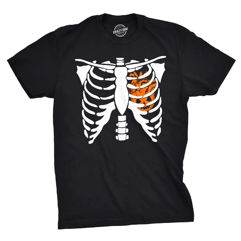 Fantastic Deals Pumpkin Heart Rib Cage Men's T Shirt