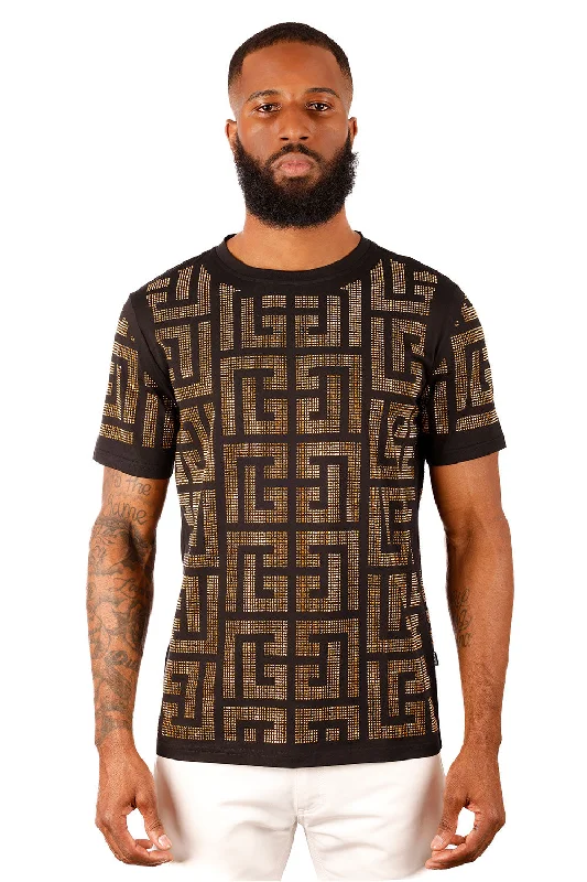 Weekend Discounts to Snag Puzzling Turnout Rhinestone T-Shirt